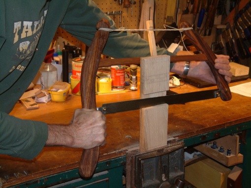 Frame Saw in Use