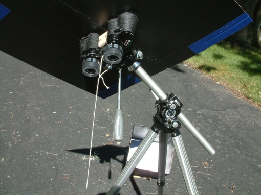 Tripod extended in equatorial position